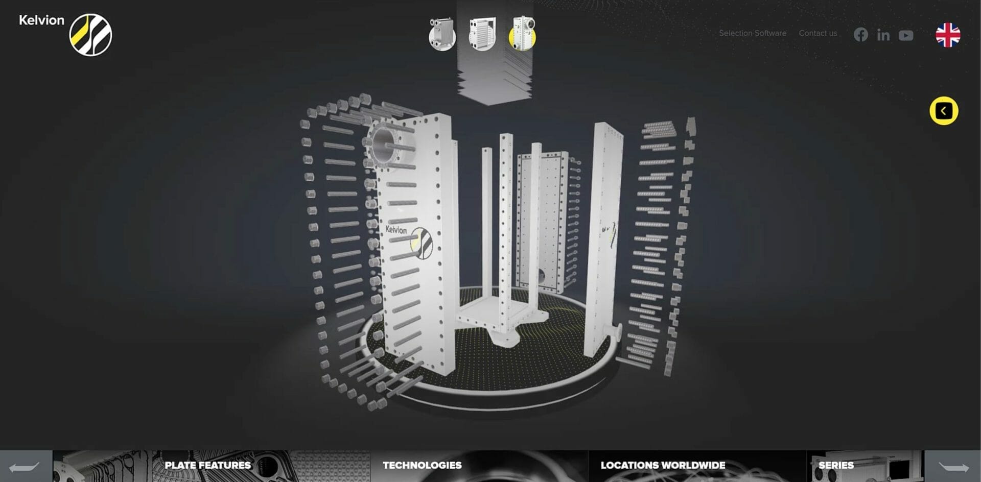 Screenshot of Kelvion application