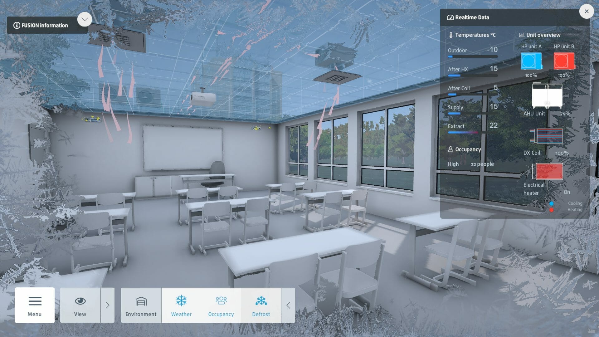 Screenshot of Systemair VR application