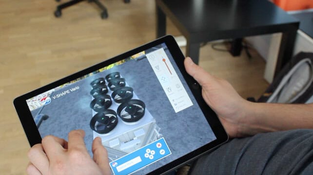 Guentner VR application being used on a smartpad