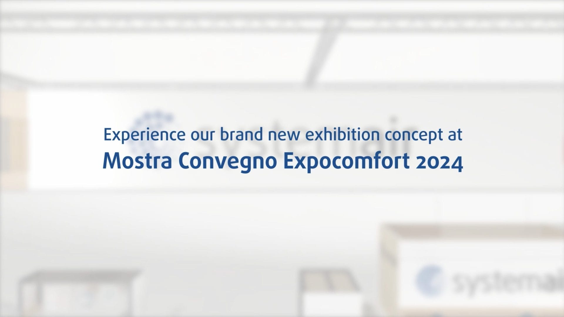 Screenshot of Animated video ending promoting Mostra convengo expocomfort 2024