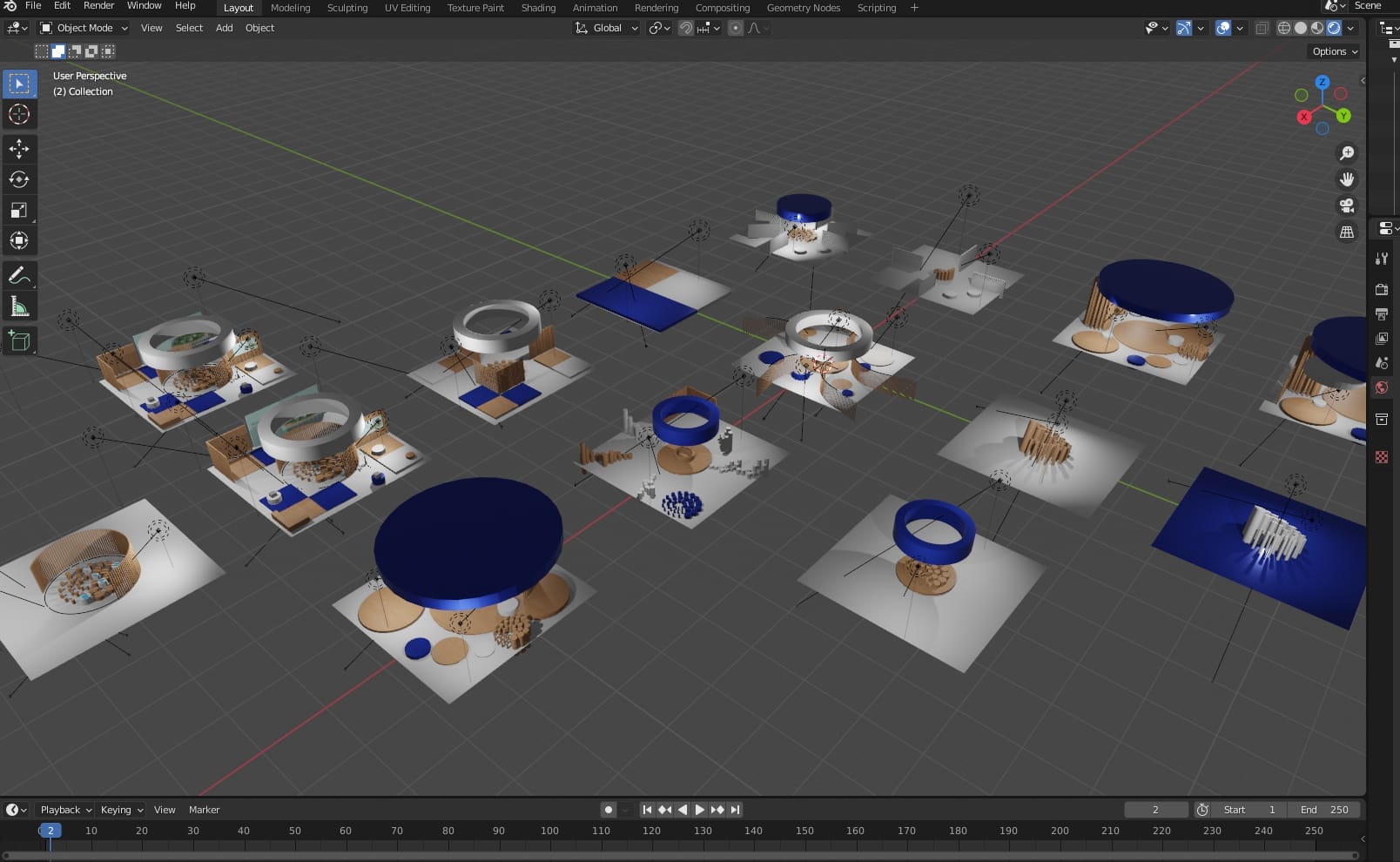 Systemair creative design concept for new exhibition design in application