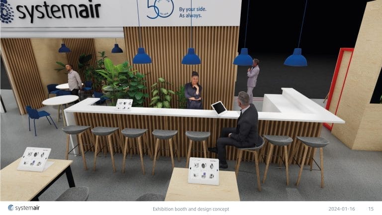 3D render of Exhibition stand