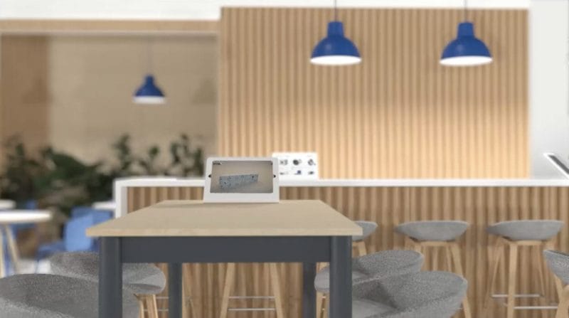 3D render of systemair Exhibition booth design